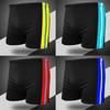 Mens Plus Size Swim Trunks With Color Block Stripe Design Milk Silk Fabric Pool Hot Swimming