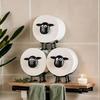 Cute Sheep Toilet Paper Holder Tissue Holder Hanging Bathroom Toilet Paper Holder Roll Paper Holder Towel Rack Stand Storage Rack