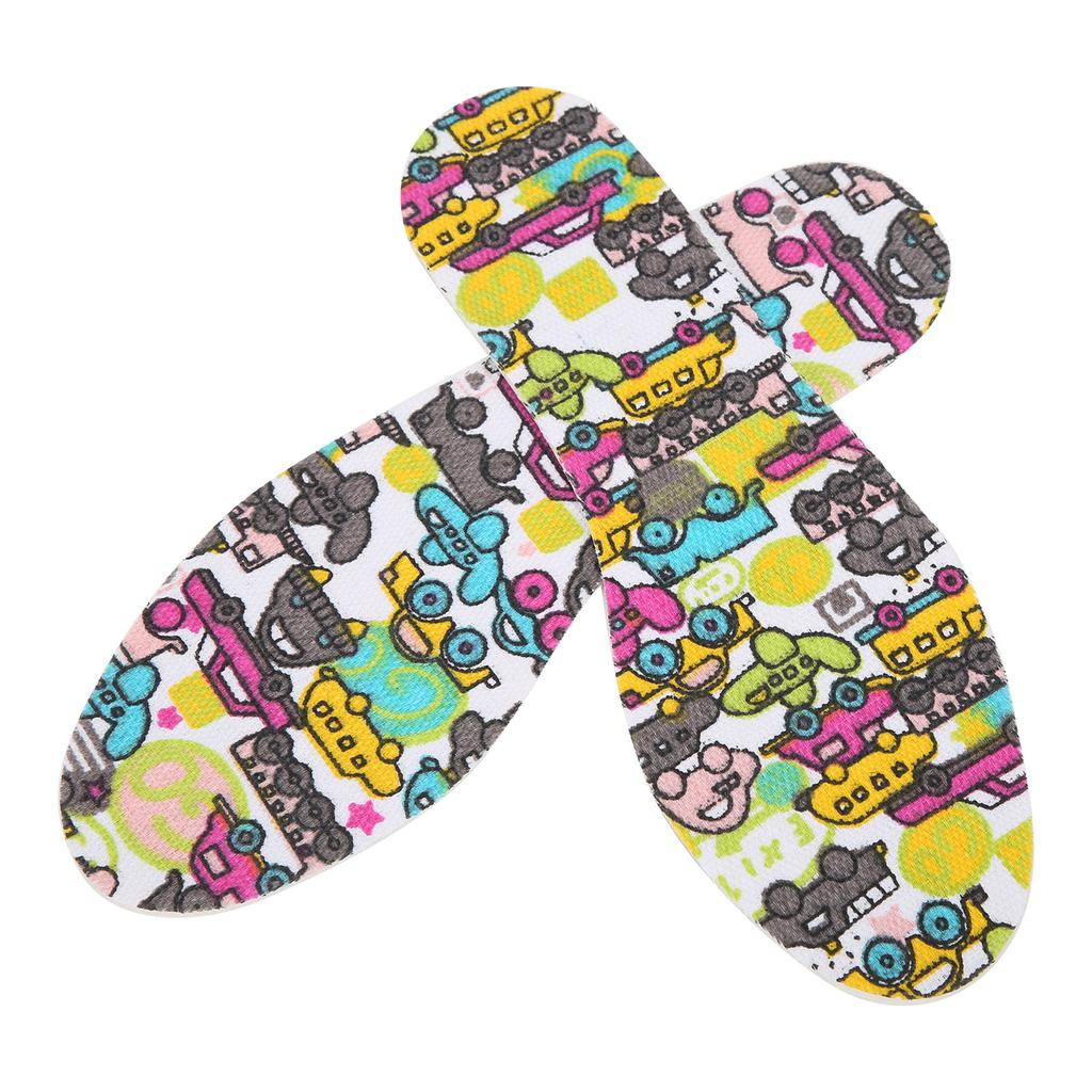 1 Paire Semelles Intérieures Chaussures Enfant Respirantes Latex Semelles Chaussures Inserts Coussinets Chaussures Enfant Taille Libre Découpable Dessin Animé