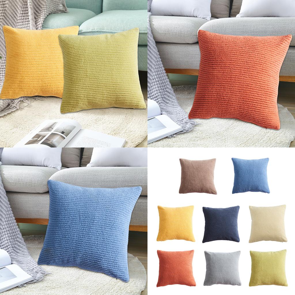 Corduroy Decorative Cushion Cover Soft Pillow Case Throw Pillow Cover For Living Room Sofa Or Bed Easy to Clean Cover