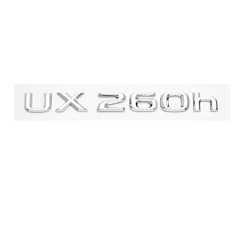 

Глянцевий чорний 3D ABS літери номер UX200 UX250h UX260h гібридна емблема для багажника автомобіля Lexus логотип наклейка значок аксесуари