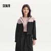 Semir Damen Oversize Colorblock 3-Proof Kapuzenjacke