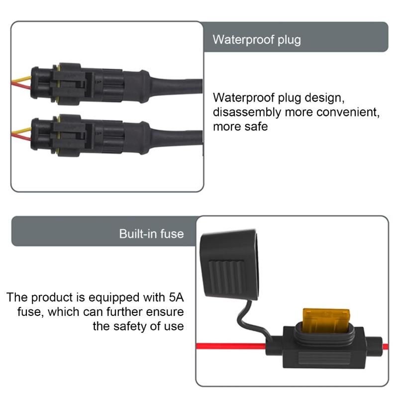 Motorcycle Heated Grips Cover 12V, Universally Handlebar,Temperature Adjustable 6 Gear,Waterproof Hand Heater Warmer