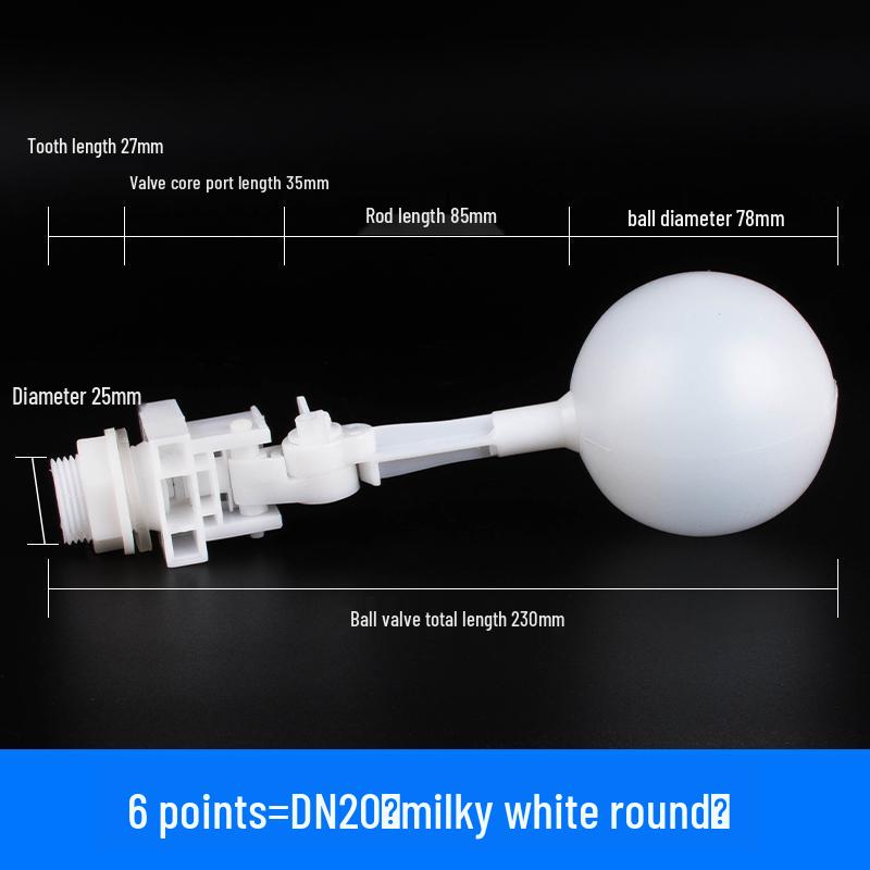 Adjustable Transparent Plastic Float Valve for Water Tanks