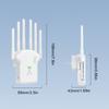 300Mbps/1200Mbps WiFi Signal Repeater Dual-Band 2.4G 5G Antenna Network Amplifier with LAN/WAN Port WPS Router for Home Office