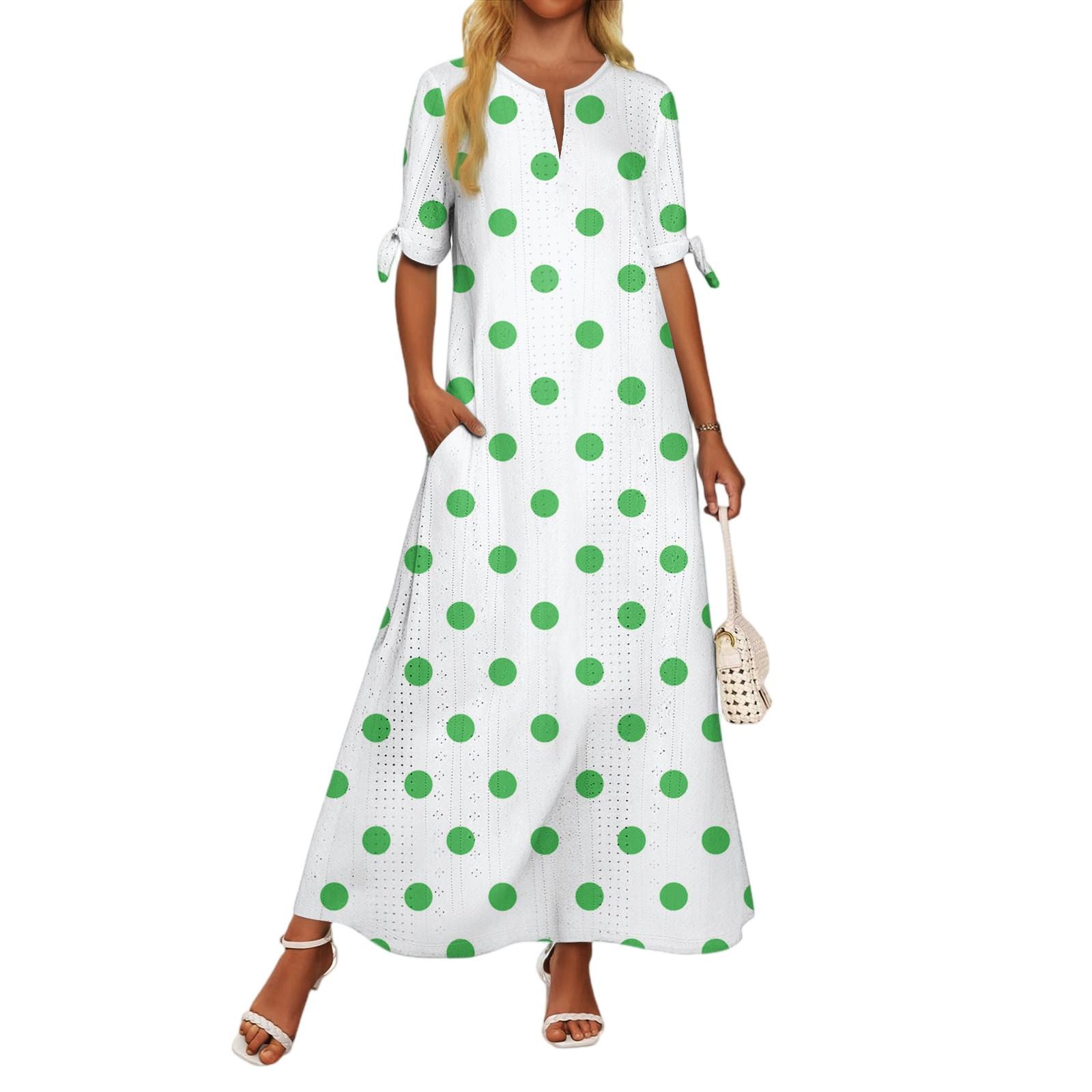 

Ladies Casual Fashion Temperament Elegant Waist Patchwork Floral Print Long Dress XXL