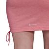 Adidas SS22 Solid Color Logo Round Neck Slim Fit Sleeveless Dress Women Dresses Pink HR8901