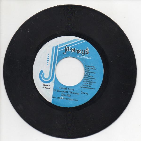 7inch Record DAVILLE - Good Love NONE Jammy's Records Jamaica Reggae, Ska & Dub Used