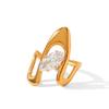 Luxurious European Zircon Titanium Steel Ring for Women - High-End, Fashionable, Versatile, and Colorfast Hand Jewelry