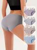 4PCS High Waist Women's Panties Breathable Cotton Panty Lovely Print Ladies Underwear Plus Size Female Lingerie Girls Briefs