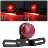 Biqing Motorrad Rücklicht mit Halterung, Rundes Motorrad Kennzeichenlicht Brems-Stopplicht Lauflicht