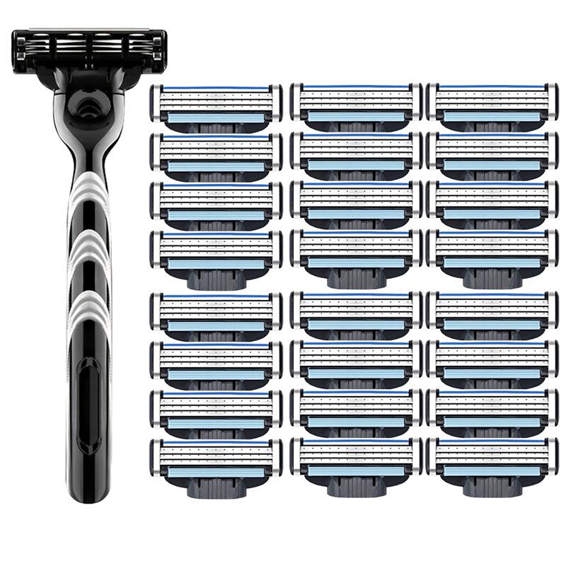 Three-Blade Manual Men's Shaving Set