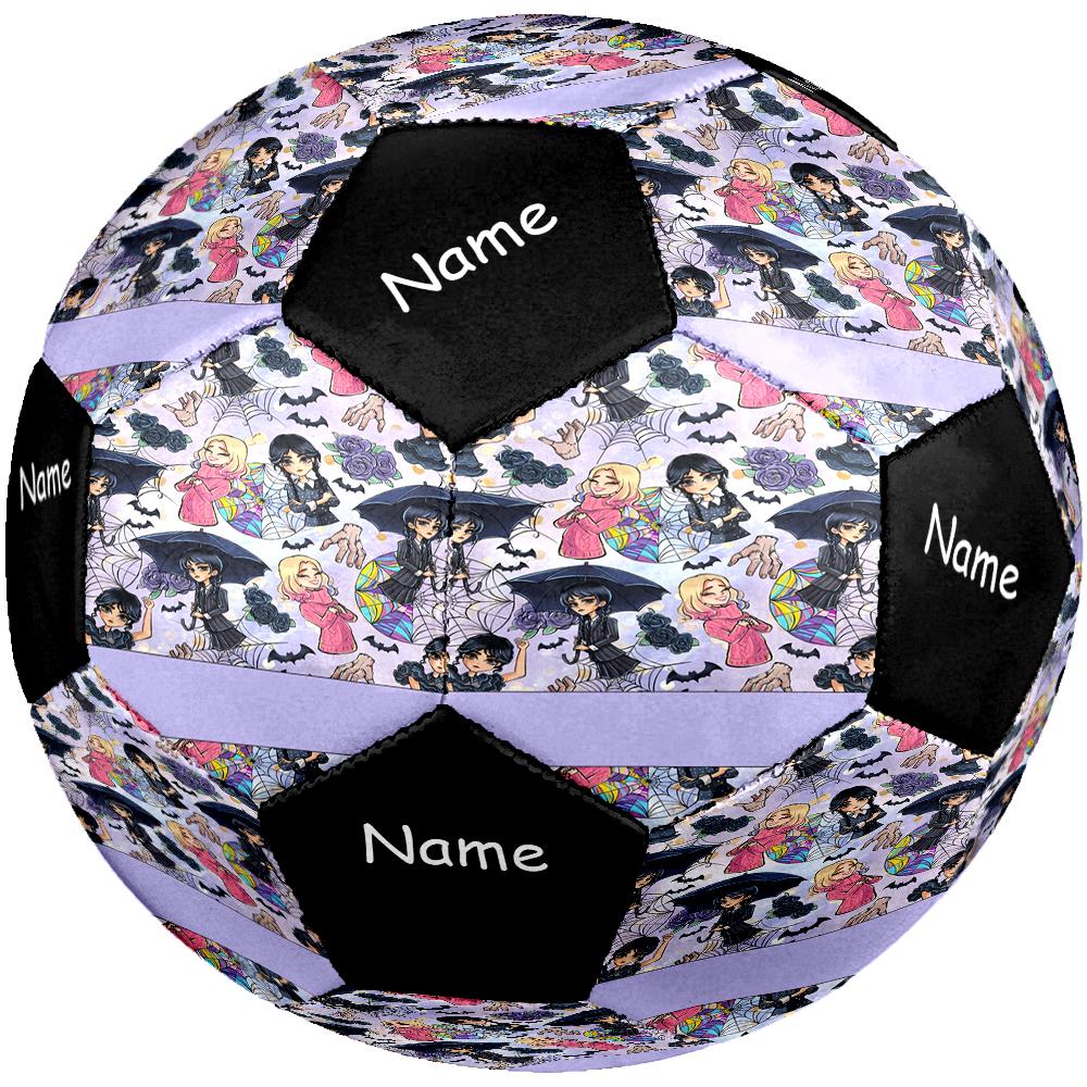 Custom Name Wednesday Theme Size 5 Soccer Ball, Suitable for Both Indoor and Outdoor Matches, a Gift Suitable for Everyone.
