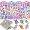 Pukupuku 3D Cute Sequined Animal and Character Set of Perfect for Smartphone Water DIY Creative Gifts for Kids Star Set of Water-filled Stickers,