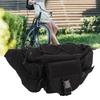Multifunctional Fanny Pack Oxford Cloth Nylon Multi Pocketed Waist Bag for Camping Hiking Riding Traveling Black