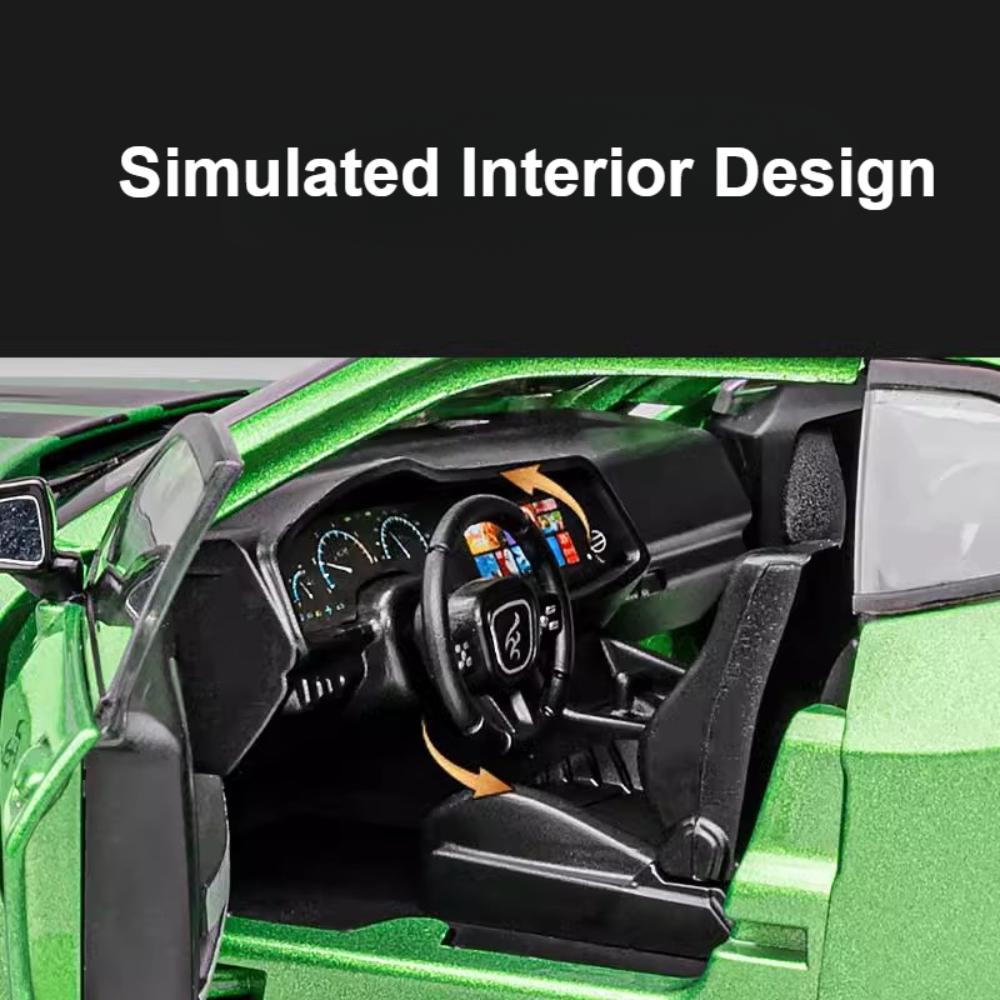 1:22 Challenger SRT Hellcat Demon Eyes Model Autíčka Hračka Slitina Tlakový Odlitek Stahovací Superauto Světlo Zvuk Modely Vozidel Dárky pro Děti