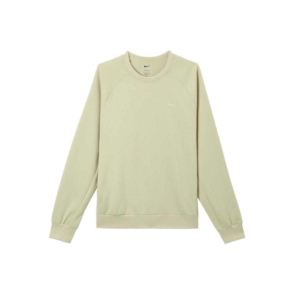 Nike Primary Dri-Fit Fleece Comfortable Soft Breathable Long Sleeve Sweatshirt Men sweatshirt Light-Gray-Green FZ0972-251