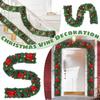 Christmas Decoration Rattan Door Hanging Encrypted Pines Cones Christmas Fireplace Staircase Christmas Number Decoration Pendant