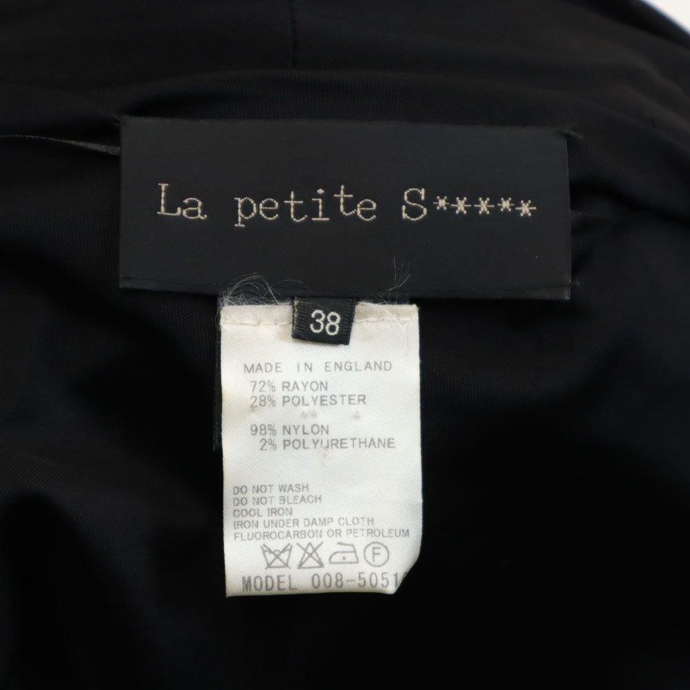 La Petite S Made In England No Sleeve Drape Long Dress 38 Black Women Used