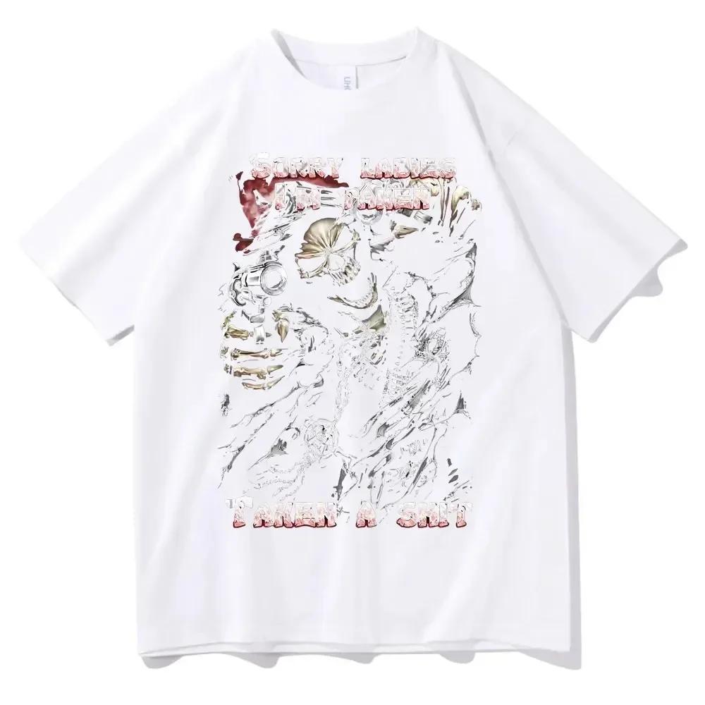 Y2K Harajuku Extra Large Men's Cute and Fun Pattern Printed T-shirt Paired with Round Neck Fashion Clothing Short Sleeved Top