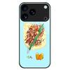 For iPhone 17 Pro Max Case TPU PC Tempered Glass Pattern Printing Phone Back Cover