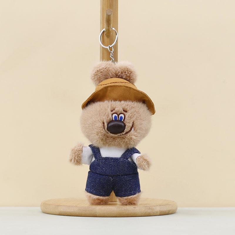 Plush Bear Keychain Animal Plush Toy For Couples Bag Charm