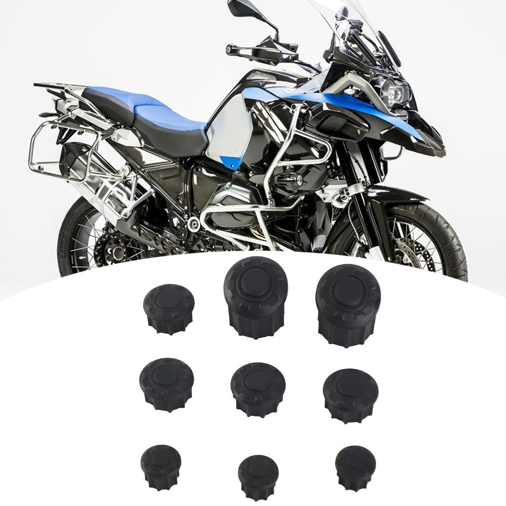 9pcs Rustproof Frame Hole Plug Smooth Side Body Frame Panel for BMW R1200GS LC Adventure 14-18 BMW