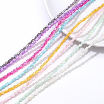 37cm/saco Contas de semente de concha natural para fazer joias DIY Pulseira Colar Cortina Corrente