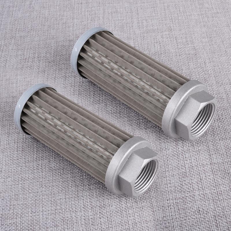 

2Pcs Hydraulic Suction Valve Strainer Oil Filter Cartridge Fuel Element Part WU-40 For Automobile Aviation Aerospace