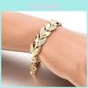 Drachen- und grenzüberschreitender Schmuck: Elegantes Armband aus 18-karätigem Blattgold mit Diamanteinlagen für Hochzeiten