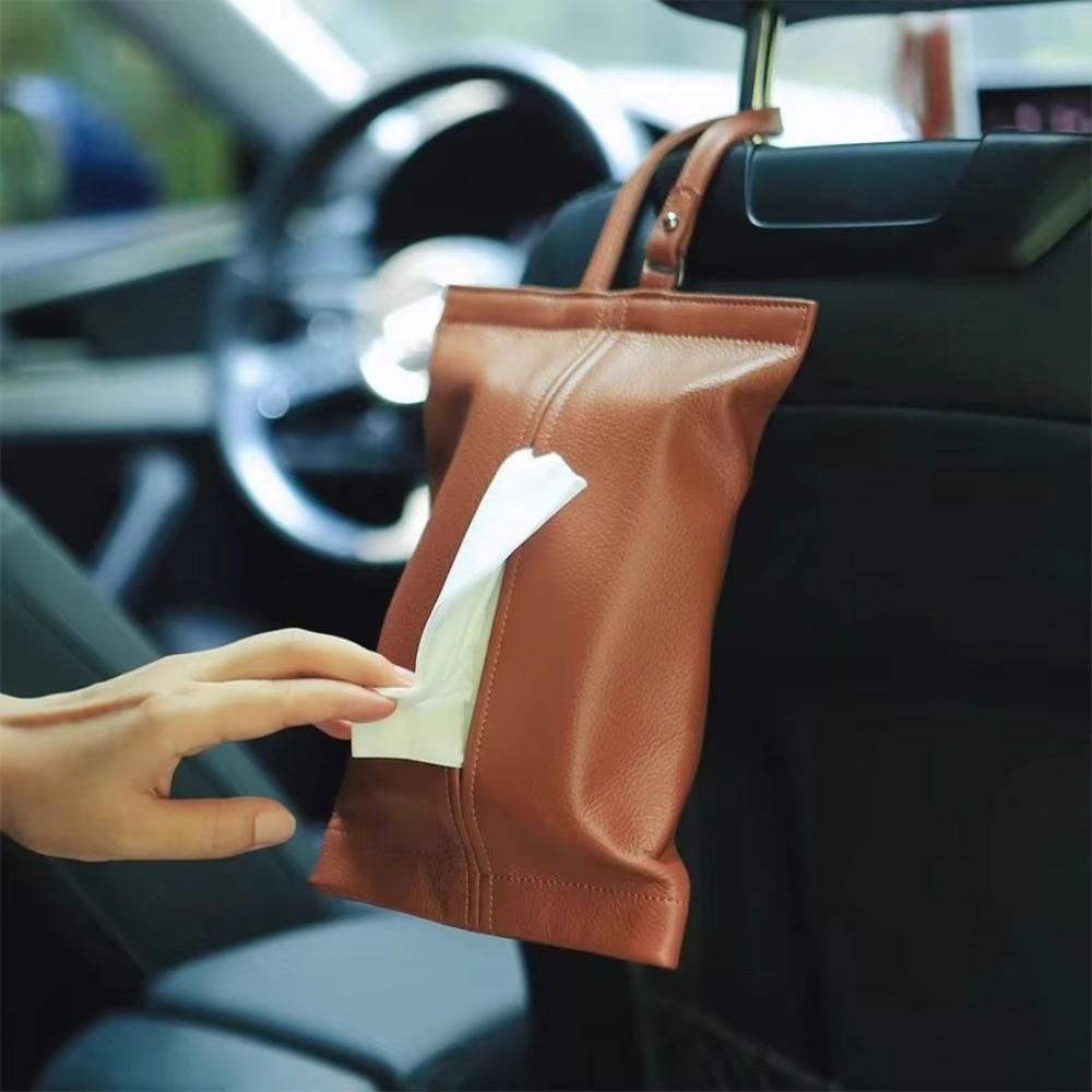 Multi-Function Car Tissue Box Car Interior Car Storage Box Premium Tissue Cover  Car Seat Area