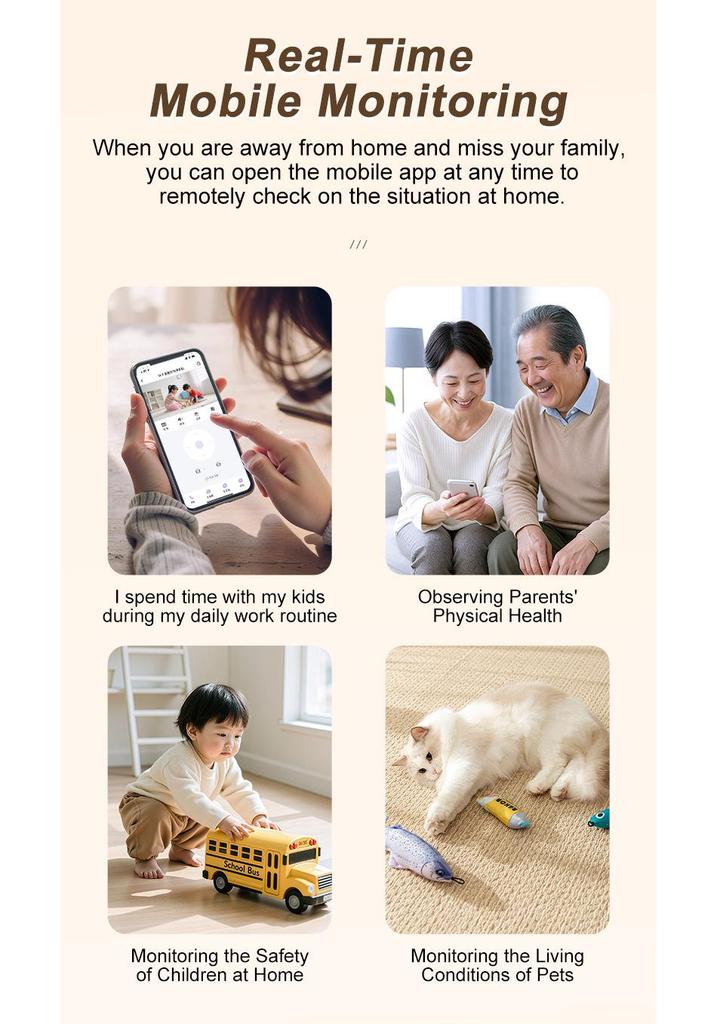 Smart Wireless HD Security Camera with Full-Color Night Vision & Two-Way Talk