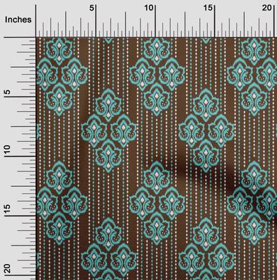 Cotton Flex Fabric Ethnic Ikat Print Fabric By Yard 40 Inch Wide