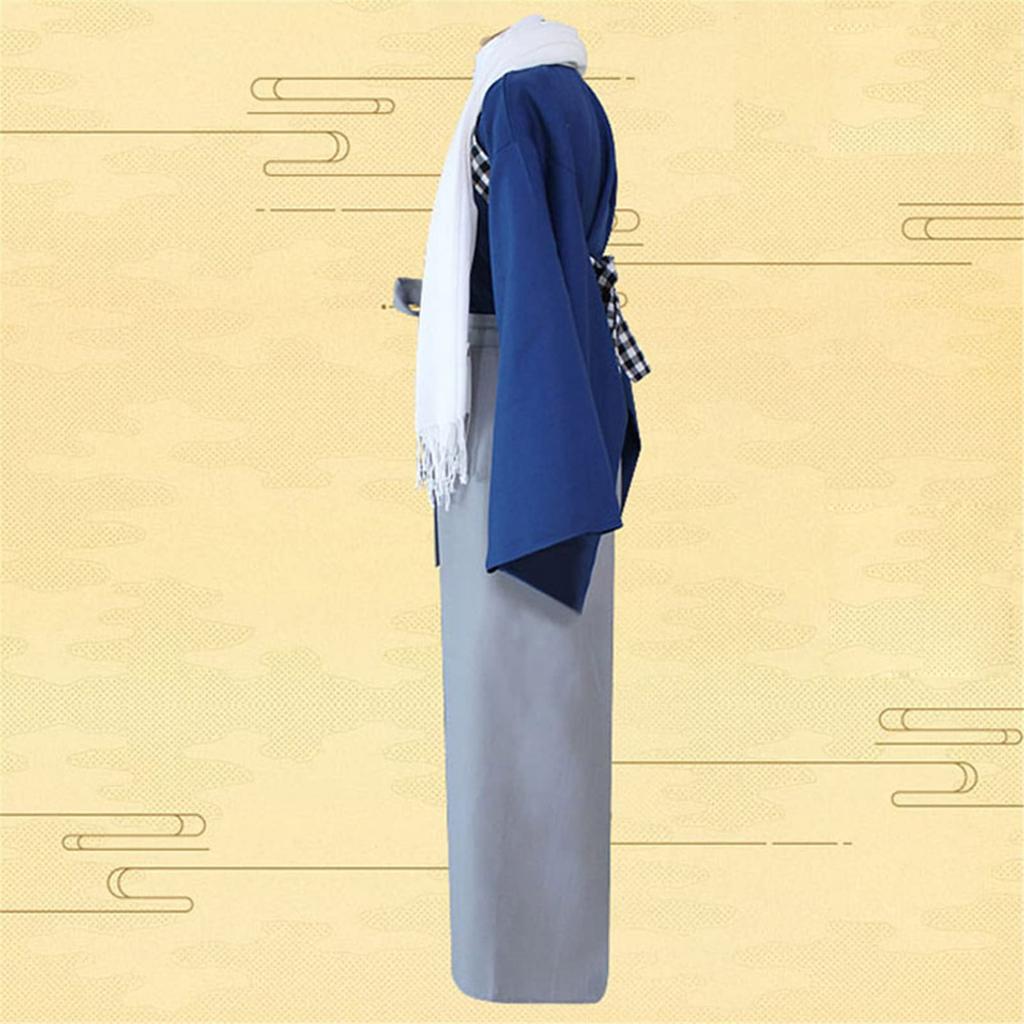 LanBuff Unisex Samurai Costume, Horseback Riding Hakama, Japanese Dance, Kimono, Cosplay Costume, Kendo, Kyudo, Iaido, Practice Wear, Top and Bottom S