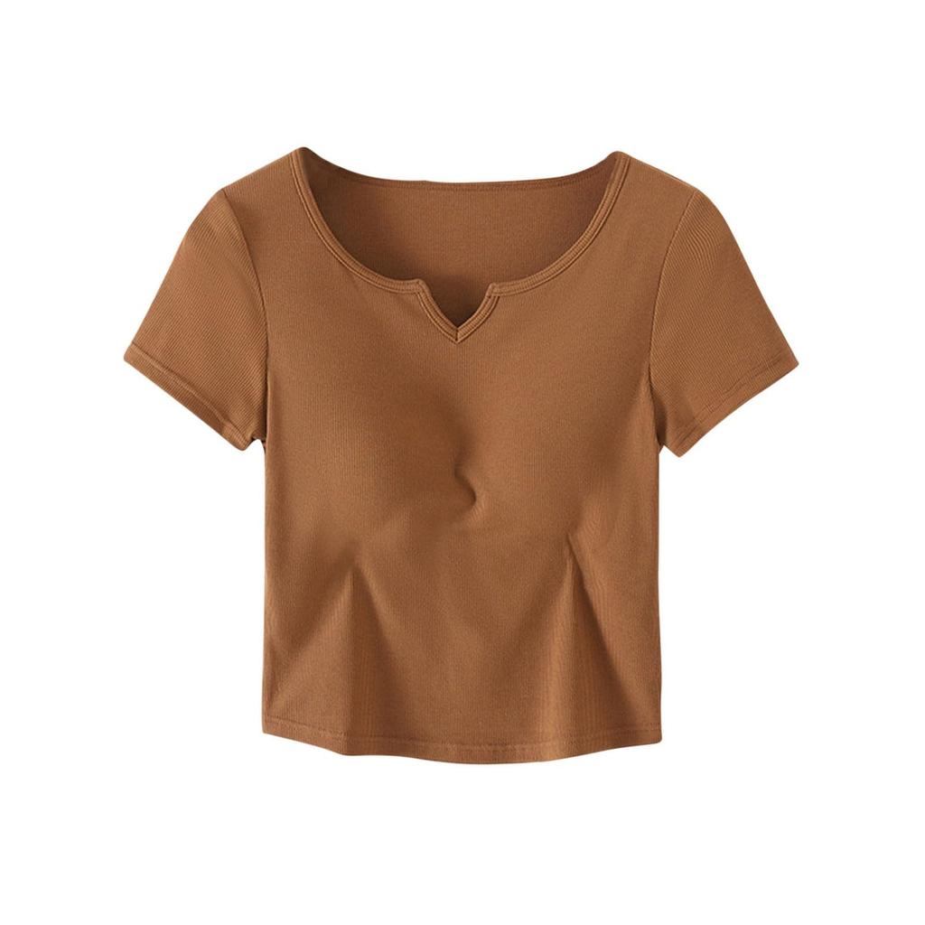 Women's Solid Color Padded Summer Vest With Shoulder Slim Fit Bottoming Sleeveless Vest