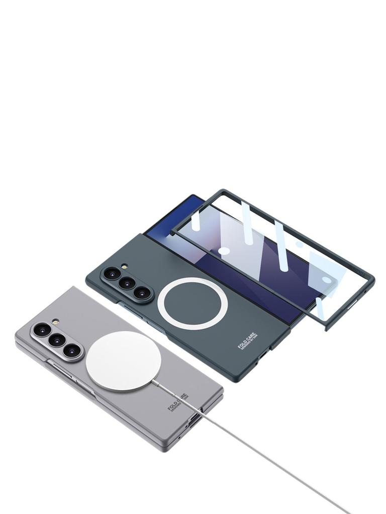 Samsung Z Fold7 Magnetic Wireless Charging Protective Case with Car Mount Holder