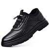 Fashion Casual Shoes Men's 2025 Spring New Single Shoes Leather Wool Velvet Warm Low-top Men's Leather Shoes