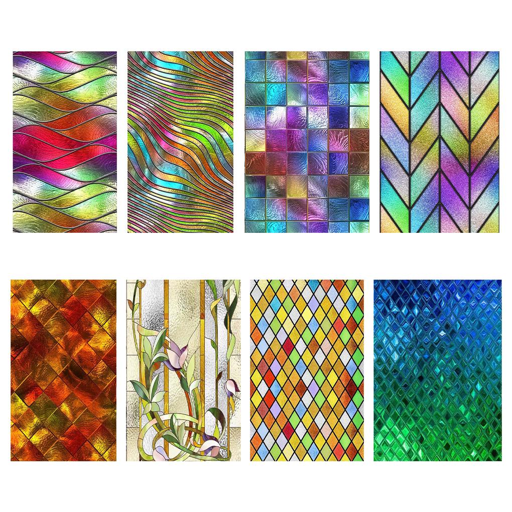 PVC Window Film Protects Privacy And Adds Elegance To Space Decorative Window Glass Film