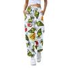 Women's Fashion Christmas Loose Drawstring Waist Solid Color Casual Sports Pants