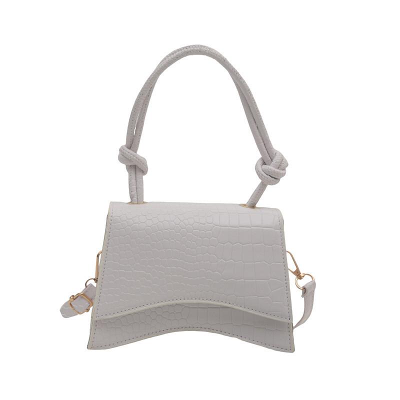 Stylish Korean Version Mini Square Bag For Women With Chic Crocodile Texture Design