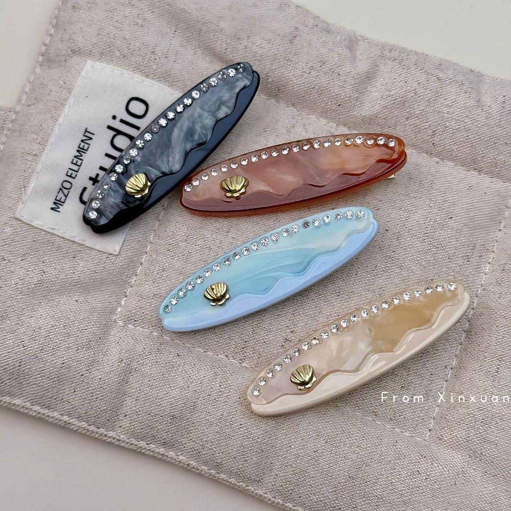 

acetic acid Hair Claw Clips rhinestone Hairpins New Duckbill clip Headdress D