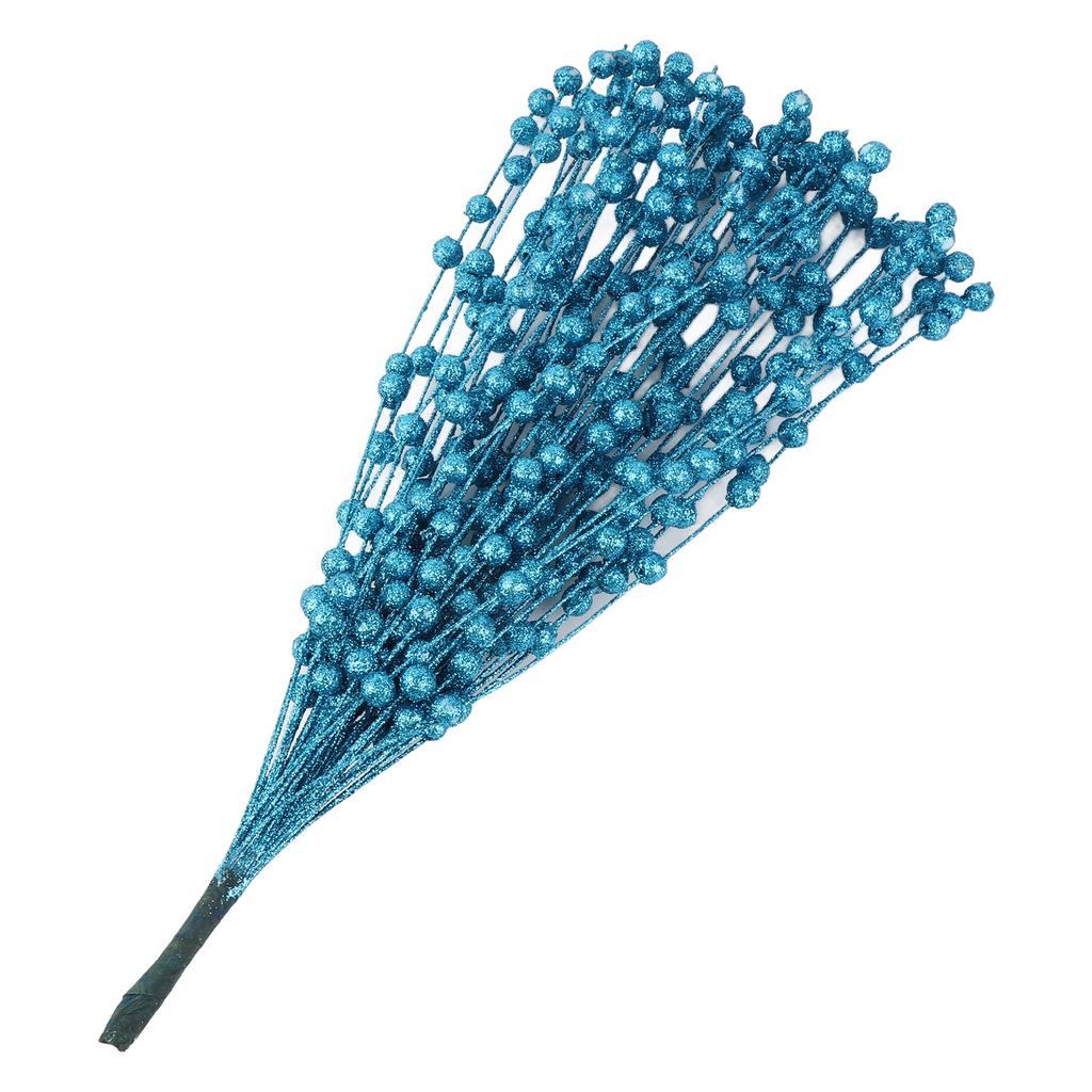 Artificial Berry Stalks Fake Glitter Foam Berry Stems Xmas Decoration Flower Arrangement Party
