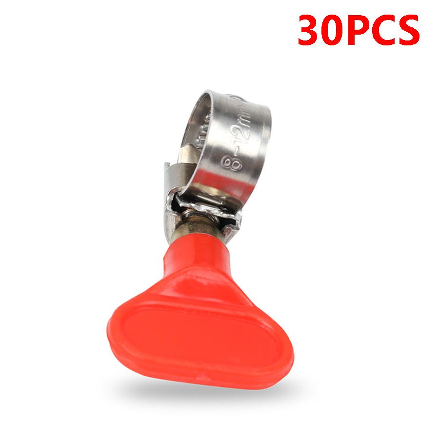 

30 x Car Stainless 8-12mm Butterfly Hose Clamp Resistance to Scaling & Corrosion
