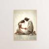 Jesus Christus Leinwand Postres Christliches Jesus Porträt Wandkunst Druck Poster Ich werde mit Christus gehen LDS Bibelvers Geschenk Poster