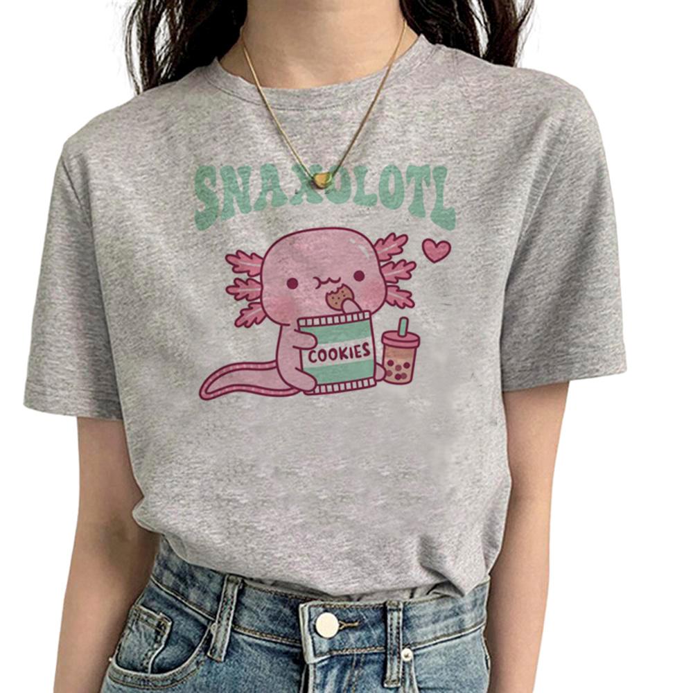 Axolotl tshirt Women funny tshirts feUnisex Unisexga comic anime clothes