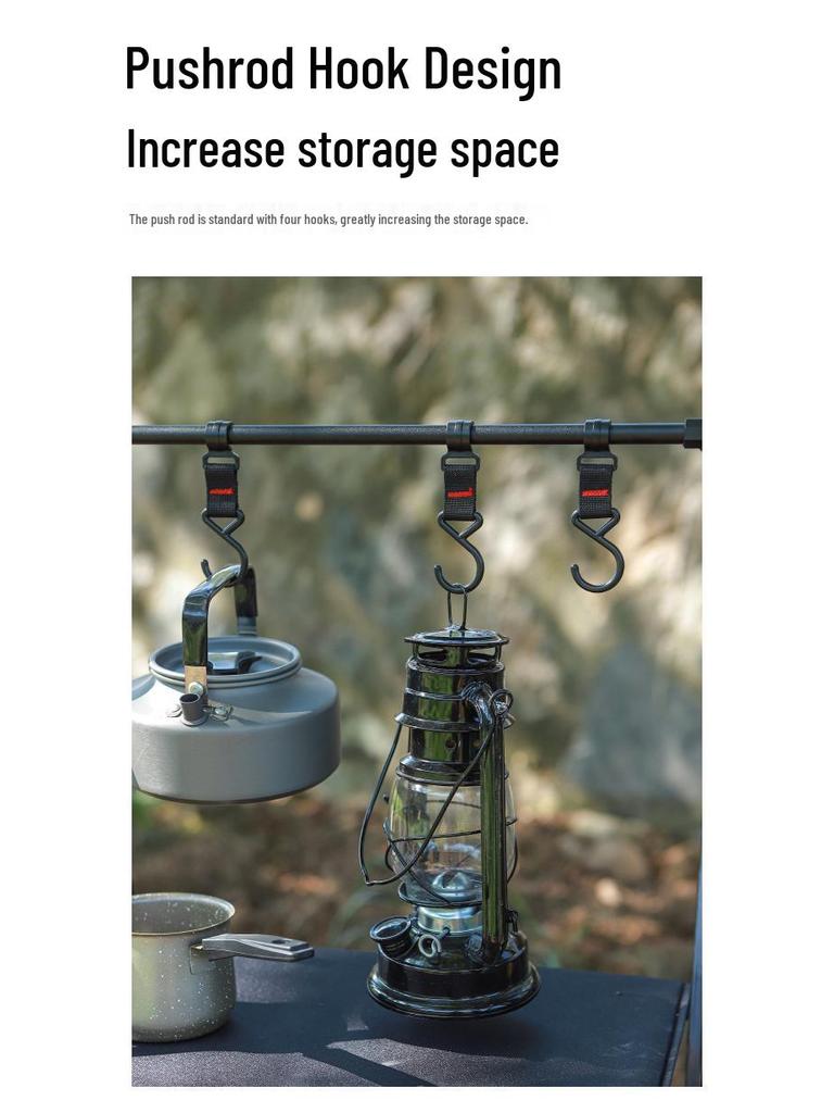 Portable Aluminum Multi-Layer Folding Storage and Drying Rack for Camping