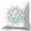Buddha Head Eye Print Cushion Cover Case Buddhism Decorative Pillow Cover Polyester Home Hotel Car Decoration Pillowcase 45X45CM