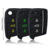 3 Button Flip Key Silicone Cover Fit For Vw Golf 7 Mk7 Skoda Seat 2014   Fob Hull Octavia Combi Leon Ibiza Cuptra Case