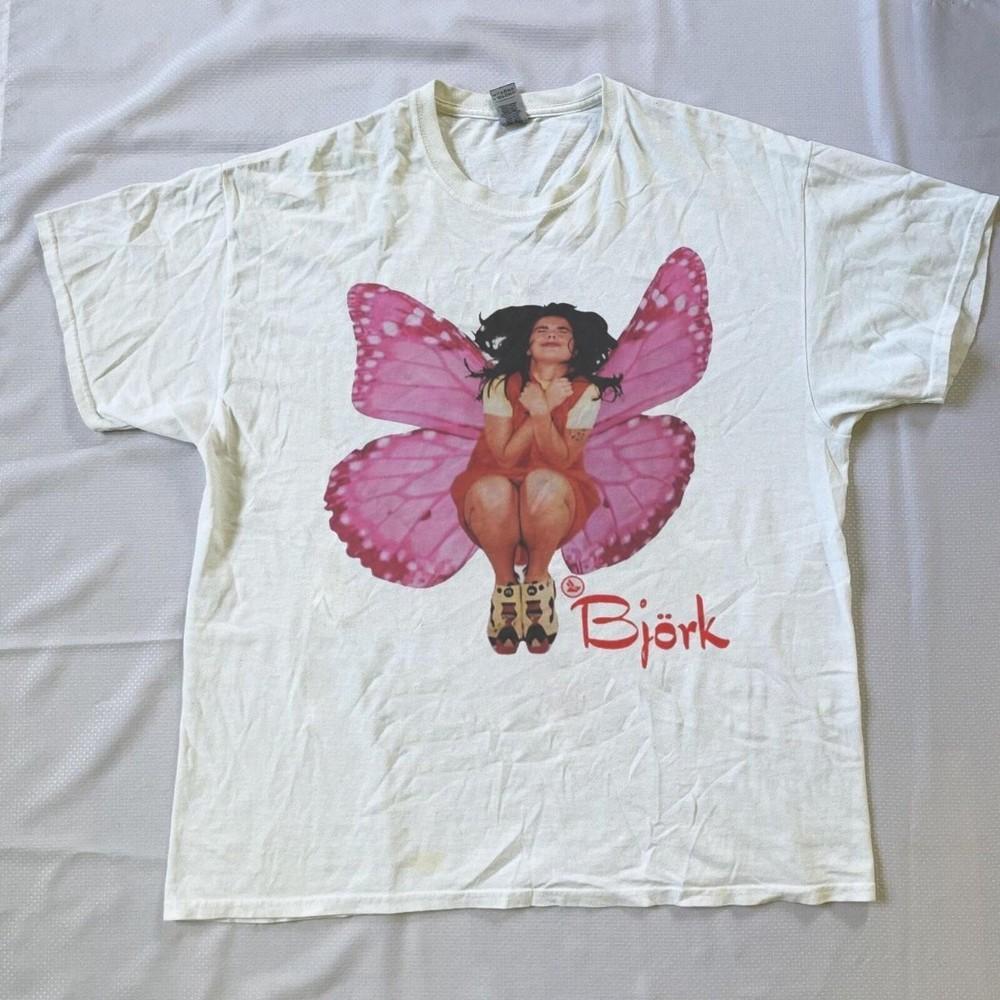Винтажная футболка BJORK Унисекс с коротким рукавом S-5XL BL310 Унисекс футболка XXL