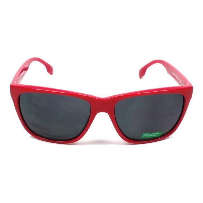 Lunettes De Soleil - Benetton - BE-882-S - Acétate - Rouge - UV 3